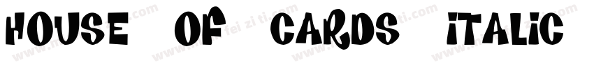 House Of Cards italic字体转换